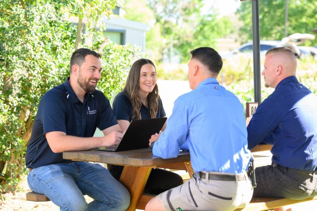 JS web design client meeting